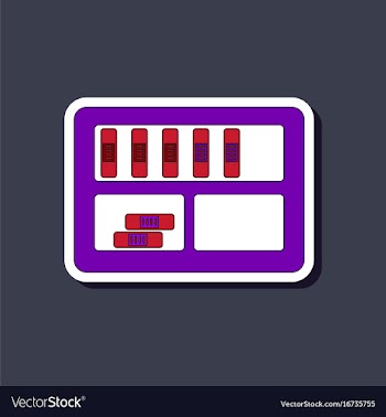 Paper sticker on stylish background folder shelf vector image