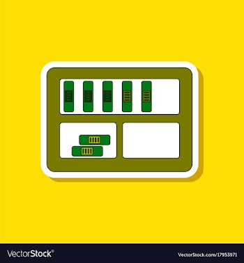 Paper sticker on stylish background folder shelf vector image