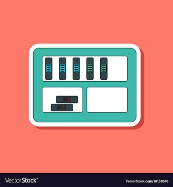 Paper sticker on stylish background folder shelf vector image