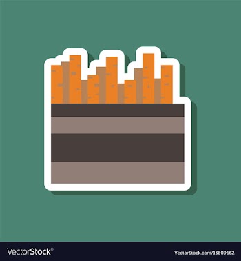Paper sticker on stylish background french fries vector image