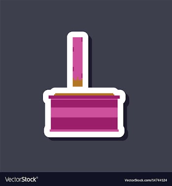 Paper sticker on stylish background french fries vector image