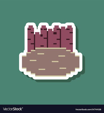 Paper sticker on stylish background french fries vector image