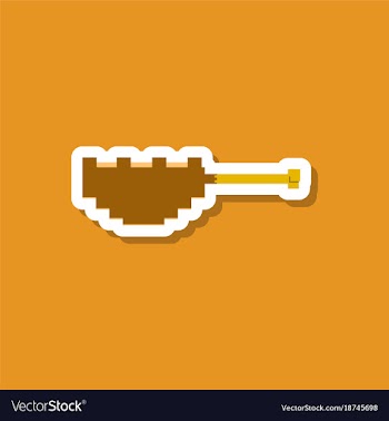 Paper sticker on stylish background fried vector image