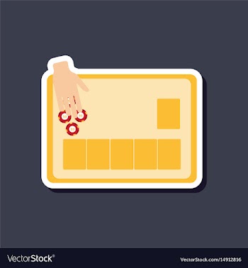 Paper sticker on stylish background game poker vector image