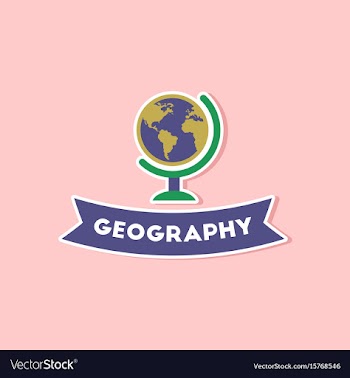 Paper sticker on stylish background geography vector image