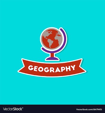 Paper sticker on stylish background geography vector image
