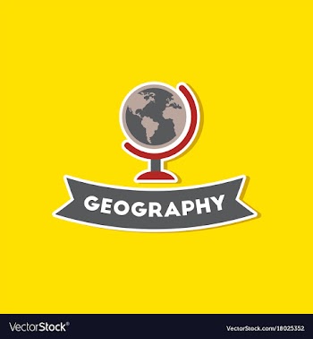 Paper sticker on stylish background geography vector image