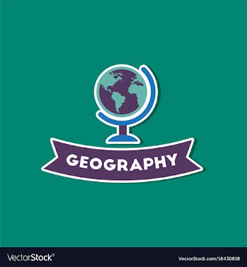 Paper sticker on stylish background geography vector image