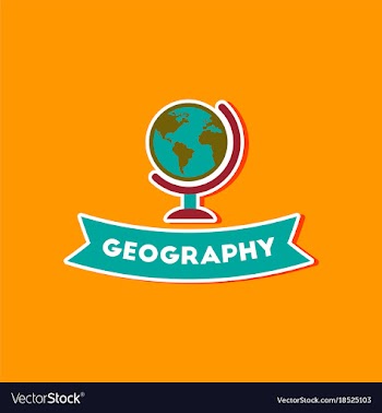 Paper sticker on stylish background geography vector image