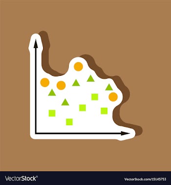 Paper sticker on stylish background geometric vector image