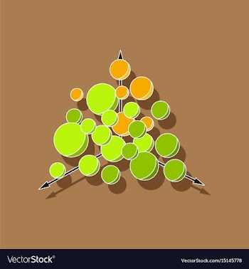 Paper sticker on stylish background geometric vector image
