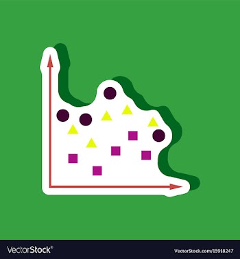 Paper sticker on stylish background geometric vector image