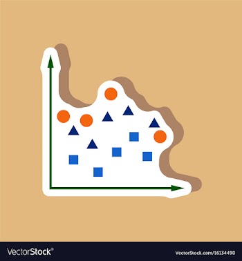 Paper sticker on stylish background geometric vector image