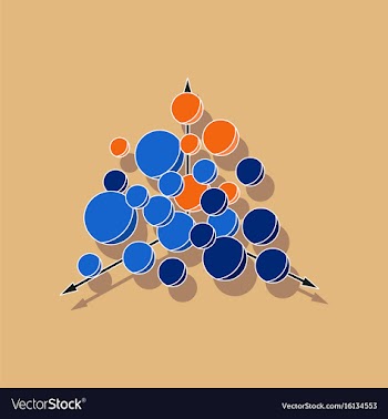 Paper sticker on stylish background geometric vector image