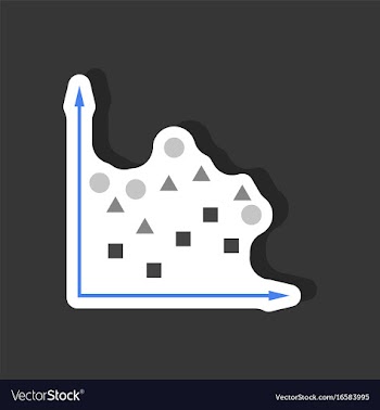 Paper sticker on stylish background geometric vector image