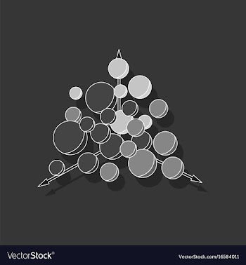 Paper sticker on stylish background geometric vector image