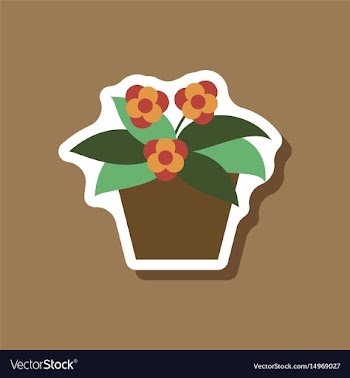 Paper sticker on stylish background geranium vector image