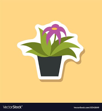 Paper sticker on stylish background gerbera in a vector image
