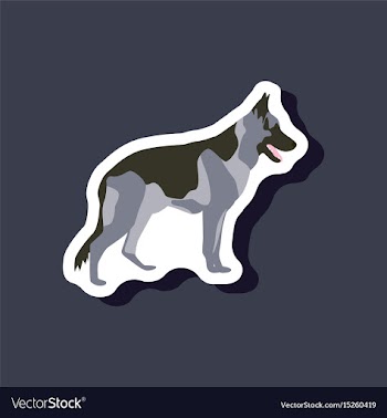 Paper sticker on stylish background german vector image