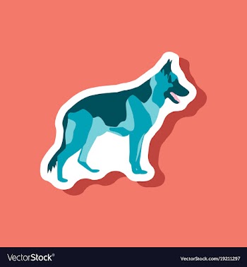 Paper sticker on stylish background german vector image