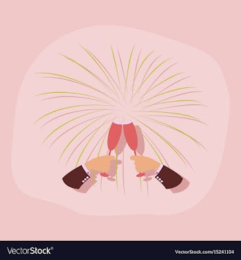 Paper sticker on stylish background glasses vector image