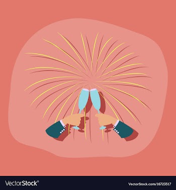 Paper sticker on stylish background glasses vector image