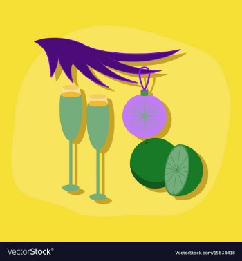 Paper sticker on stylish background glasses vector image