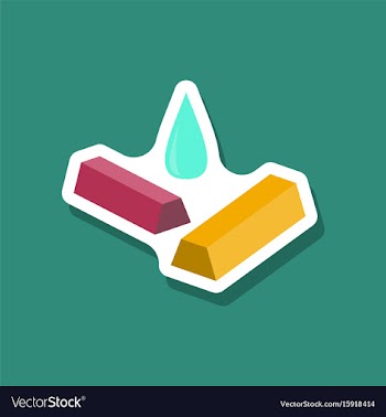 Paper sticker on stylish background gold silver vector image