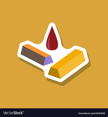 Paper sticker on stylish background gold silver vector image