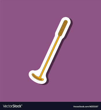 Paper sticker on stylish background golf club vector image