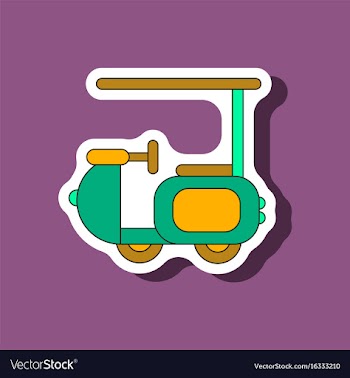 Paper sticker on stylish background golf machine vector image