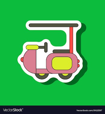 Paper sticker on stylish background golf machine vector image