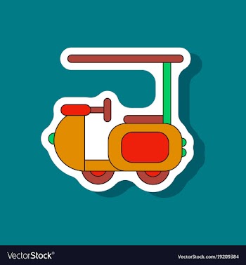 Paper sticker on stylish background golf machine vector image