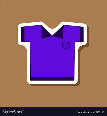 Paper sticker on stylish background golf shirt vector image