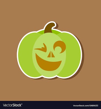 Paper sticker on stylish background halloween vector image