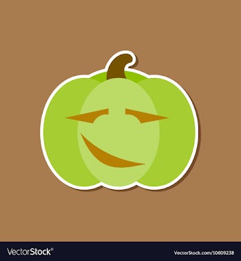 Paper sticker on stylish background halloween vector image
