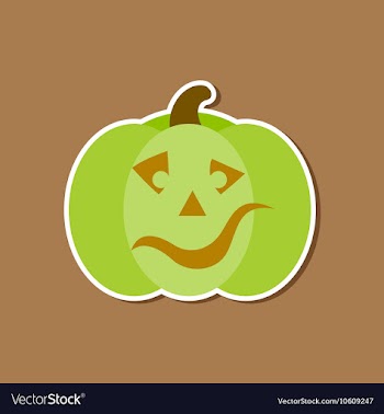 Paper sticker on stylish background halloween vector image