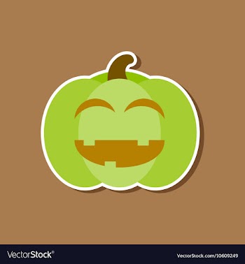 Paper sticker on stylish background halloween vector image