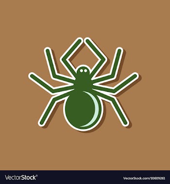 Paper sticker on stylish background halloween vector image