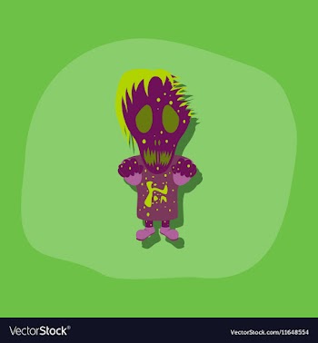 Paper sticker on stylish background halloween vector image