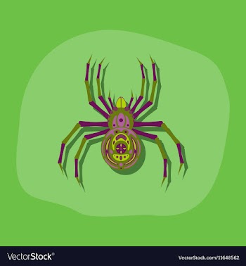 Paper sticker on stylish background halloween vector image