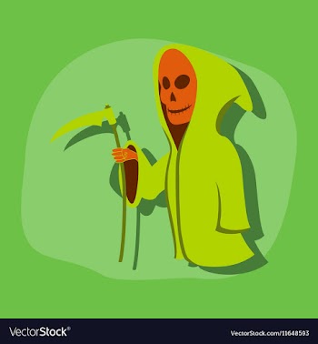 Paper sticker on stylish background halloween vector image