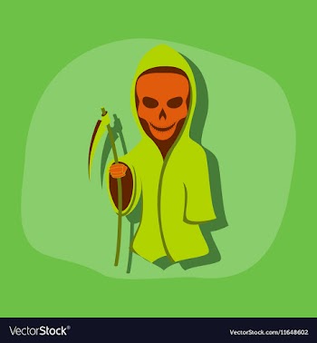 Paper sticker on stylish background halloween vector image