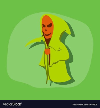 Paper sticker on stylish background halloween vector image