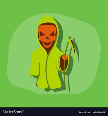 Paper sticker on stylish background halloween vector image