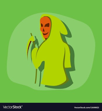 Paper sticker on stylish background halloween vector image