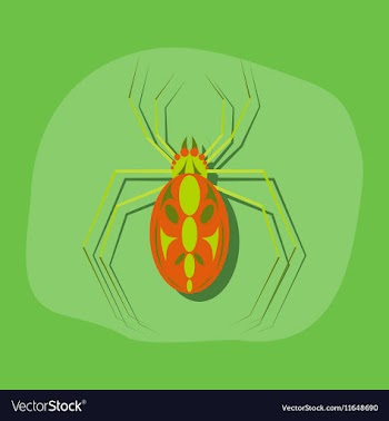 Paper sticker on stylish background halloween vector image