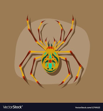 Paper sticker on stylish background halloween vector image