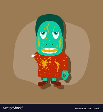 Paper sticker on stylish background halloween vector image