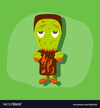 Paper sticker on stylish background halloween vector image